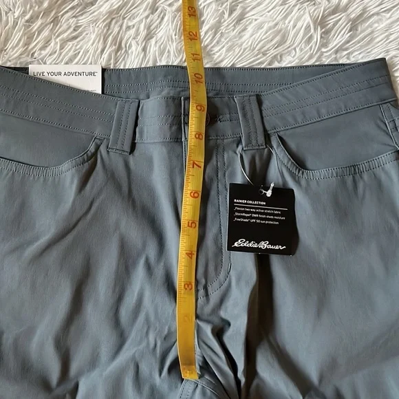 Eddie Bauer Women's Rainier Pants straight pant graphite size 4 - Picture 7 of 14